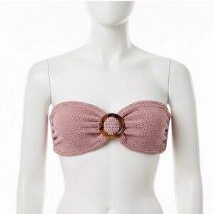 NWOT Hunza G flora bandeau bikini top